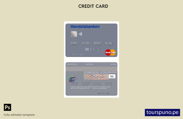 lista para imprimir plantilla de mastercard del Handelsbanken de Noruega